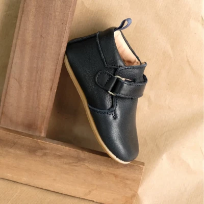 Chaussons bébé Achille bleu marine