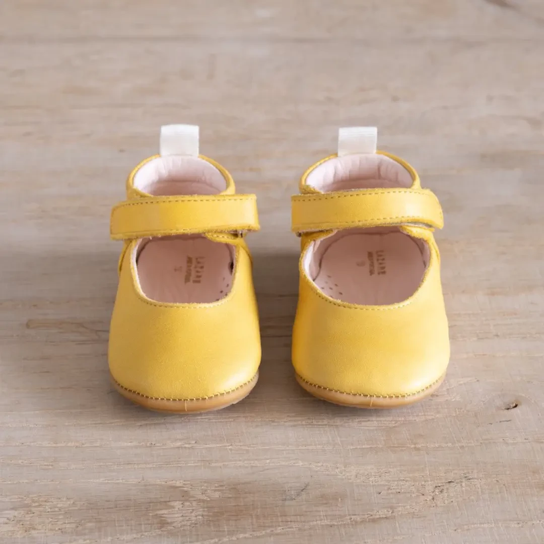 Chaussons bébé Violette jaune