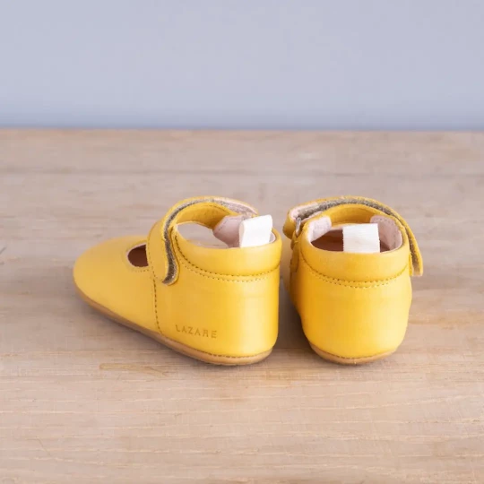 Chaussons bébé Violette jaune