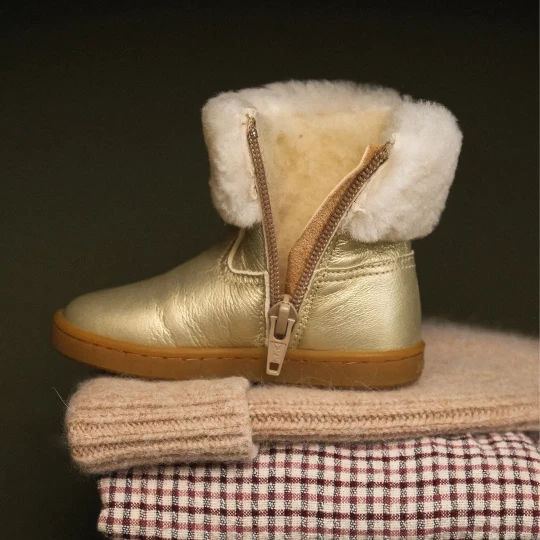 Chaussures premiers pas Capucine Doré