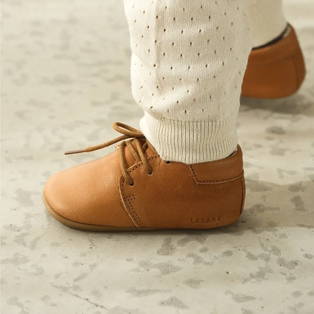 Chaussons bébé Colombe marron