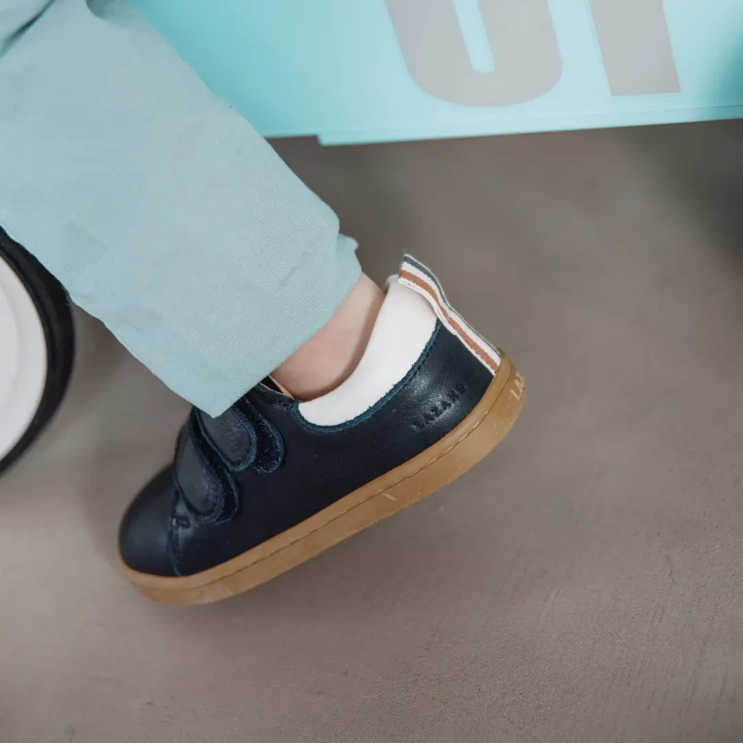 Chaussures premiers pas Mahaut marine Lazare Kids Shoes