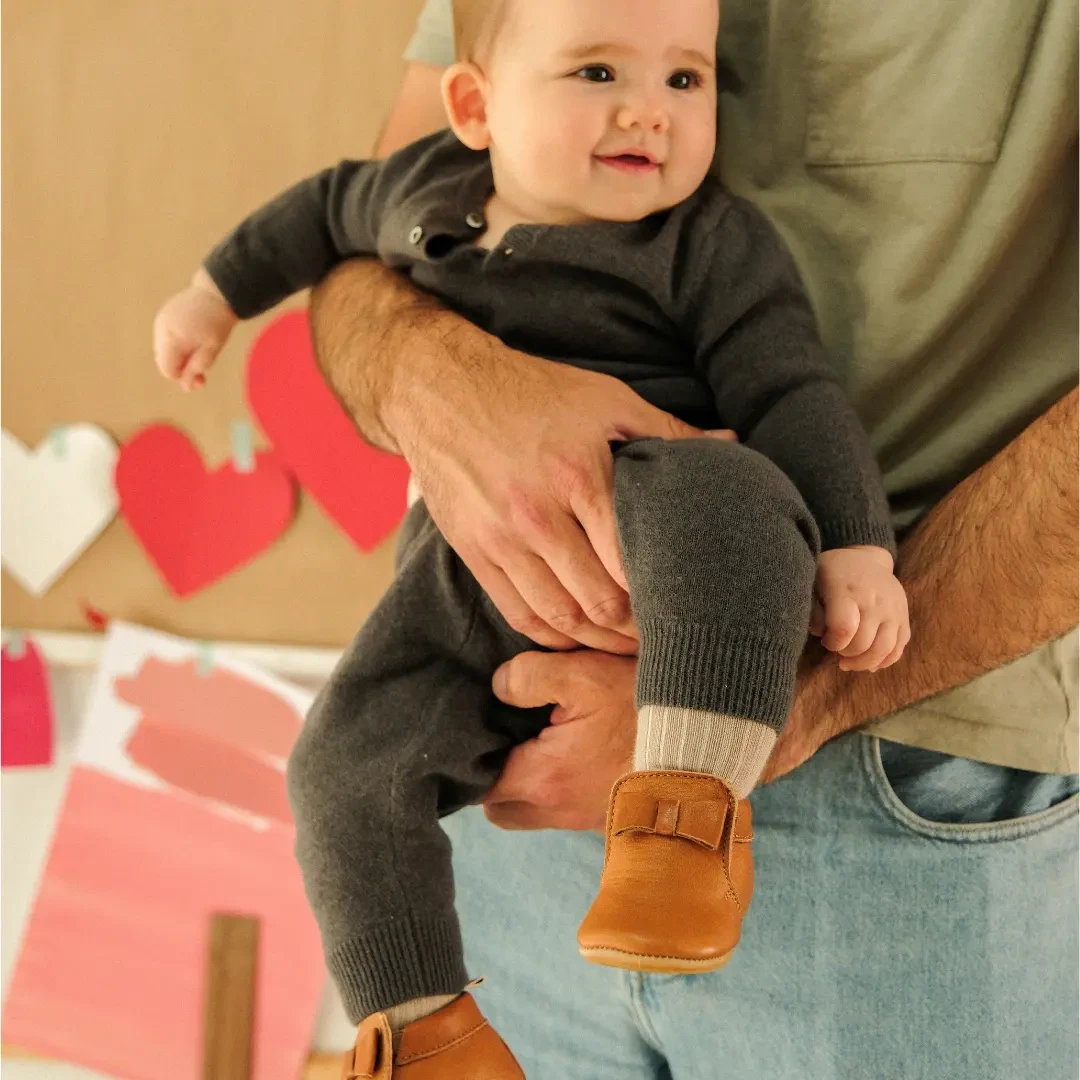 Chaussons bébé Arielle marron Lazare Kids Shoes