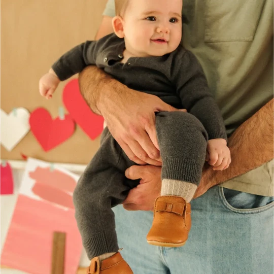 Chaussons bébé Arielle marron Lazare Kids Shoes