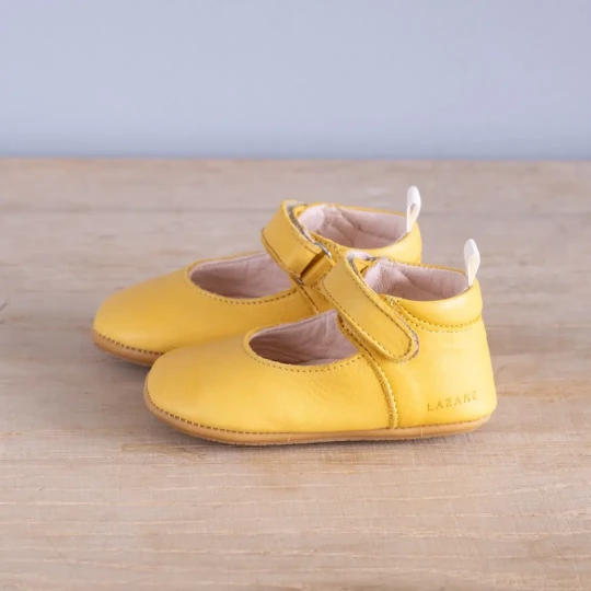 Chaussons bébé Violette jaune