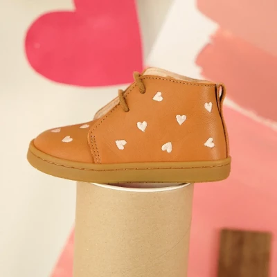 Chaussures premiers pas Raoul Coeurs