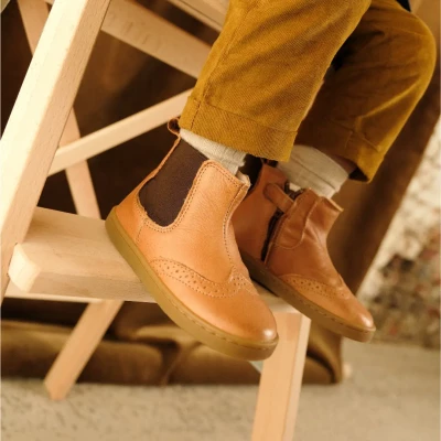 Chaussures premiers pas Axelle marron - chocolat