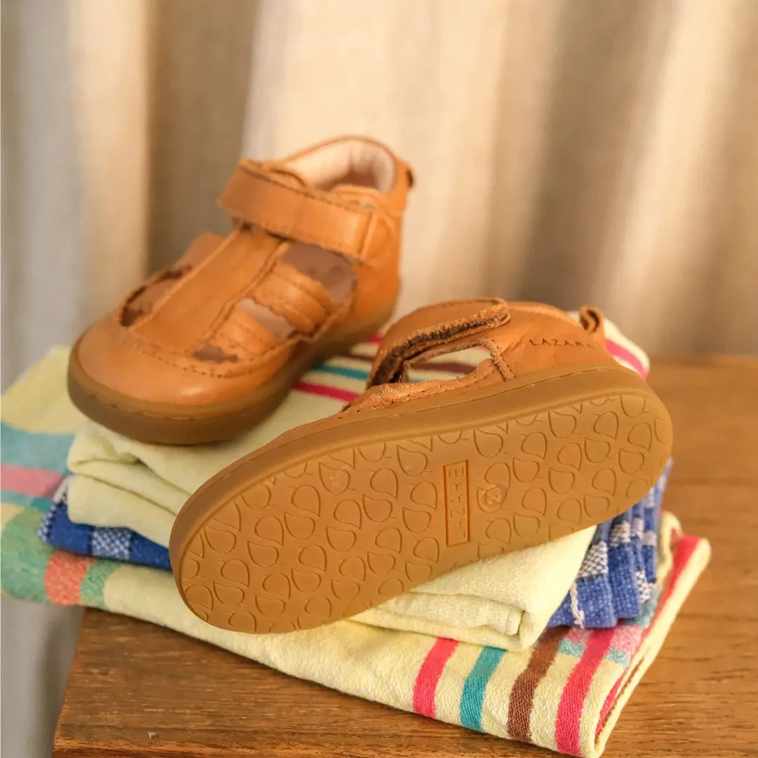 Chaussures premiers pas June Marron