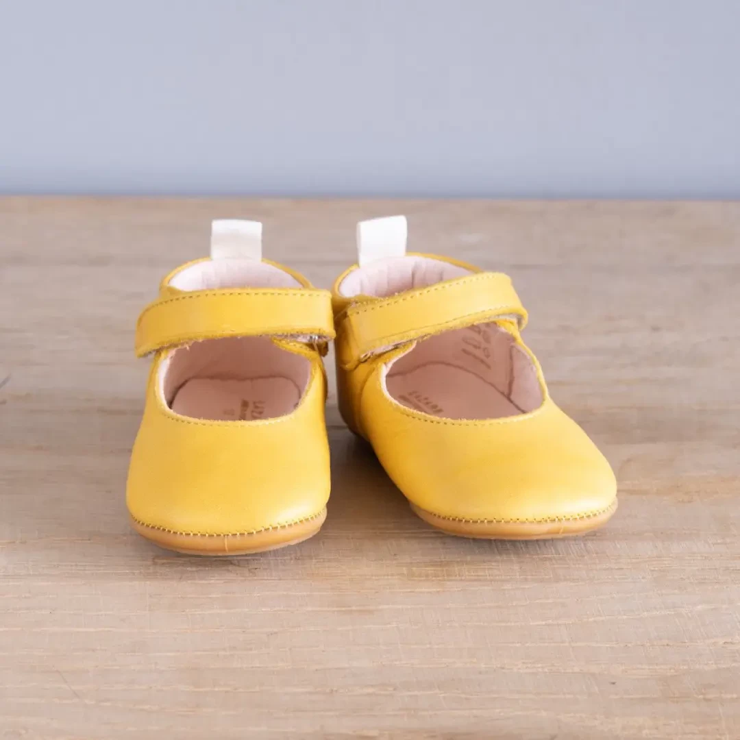 Chaussons bébé Violette jaune