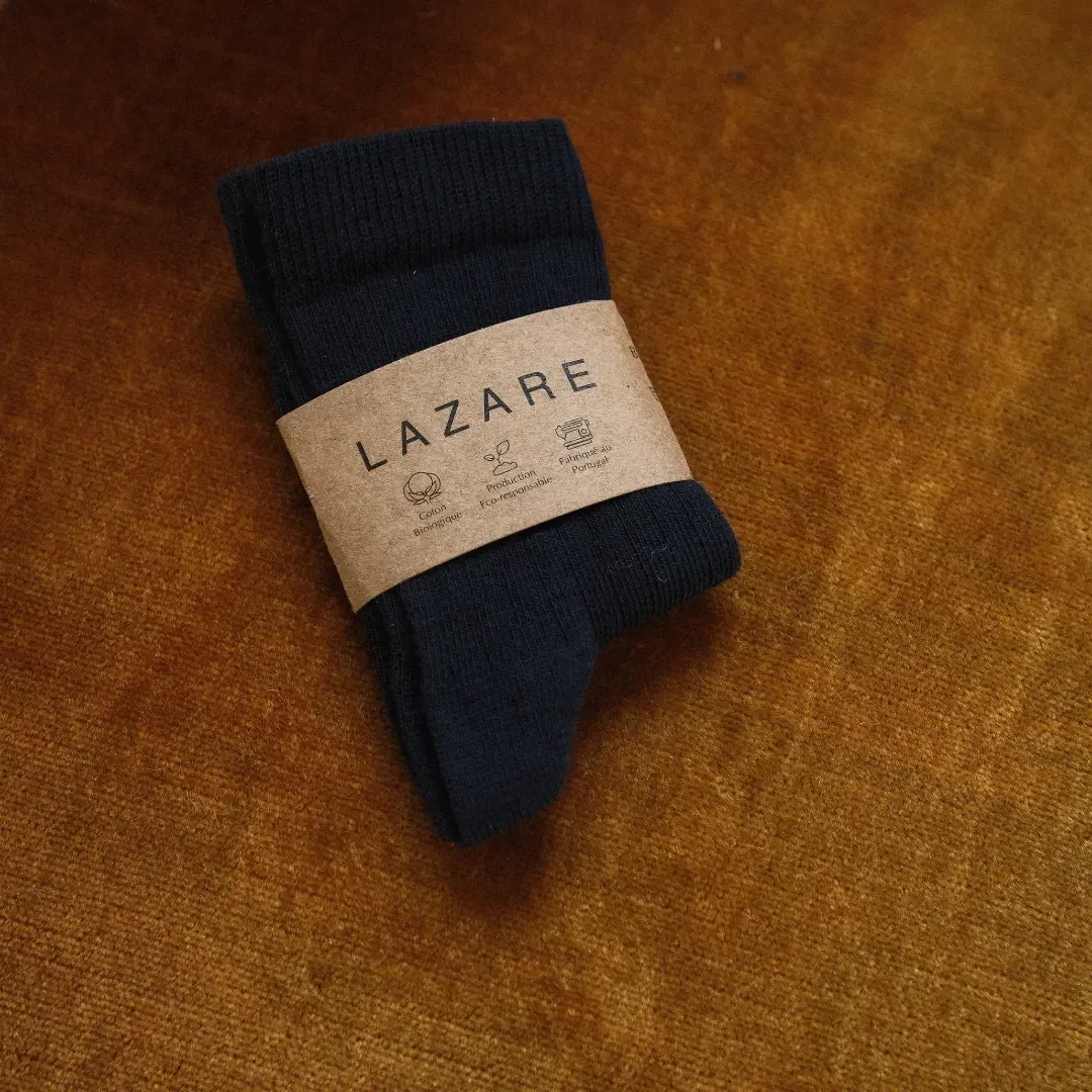 Trio de chaussettes marine