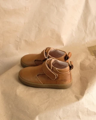 Chaussure premiers pas Jules marron montée en Cousu Strobel