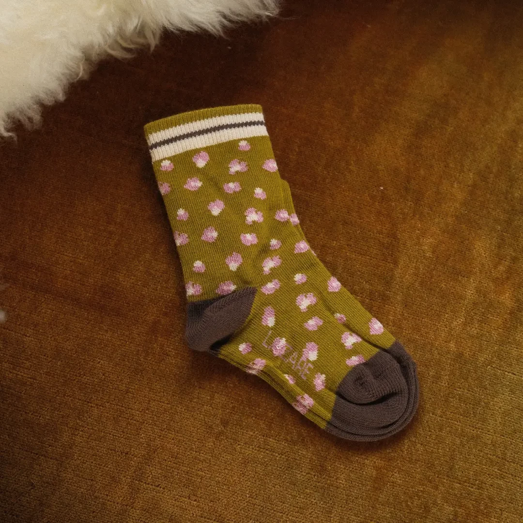 Trio de chaussettes Léopard et doré