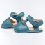 Chaussons premiers pas Fleur Bleu tempête