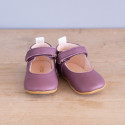 Chaussons bébé Violette prune