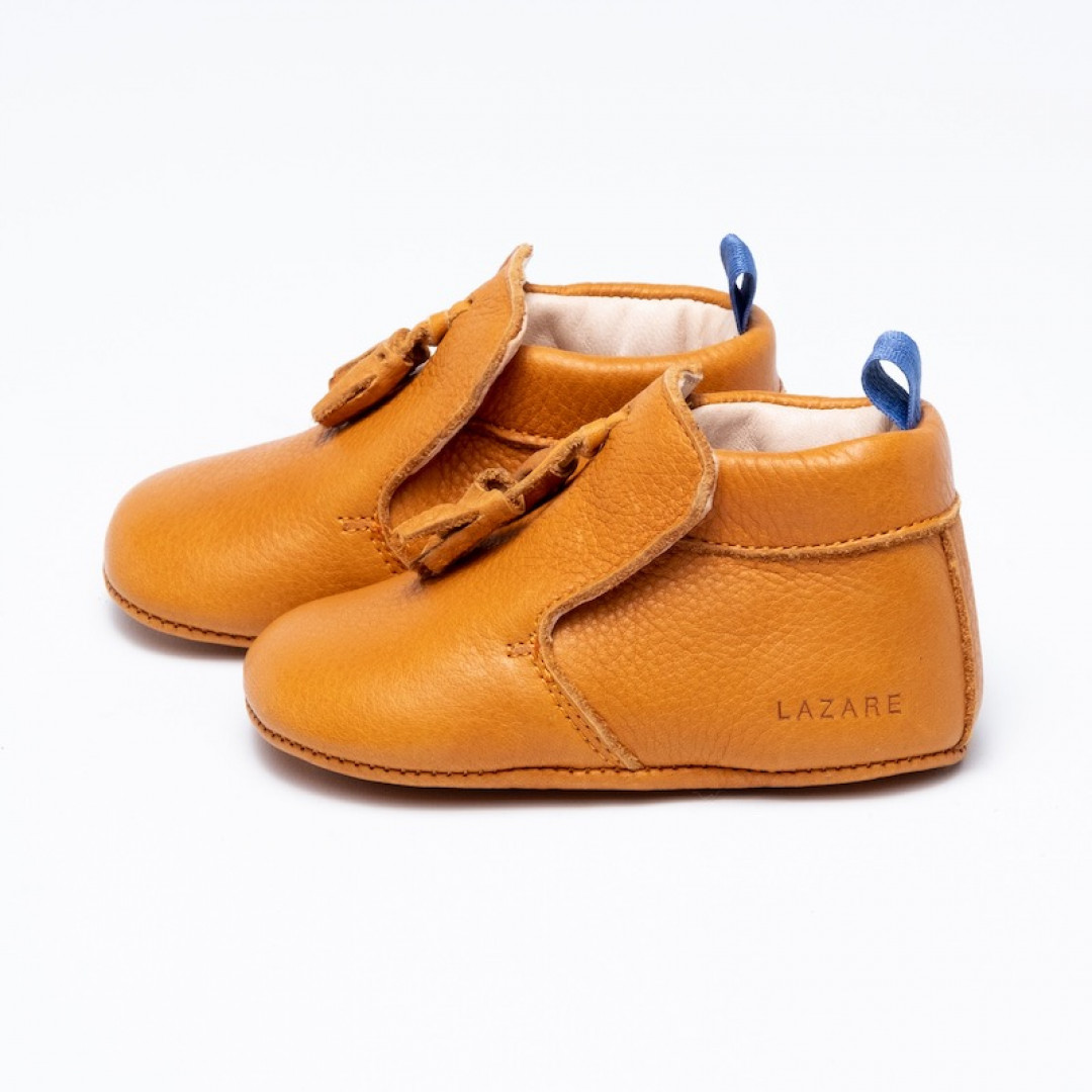 Chaussons bébé Basile camel - Lazare Kids Shoes