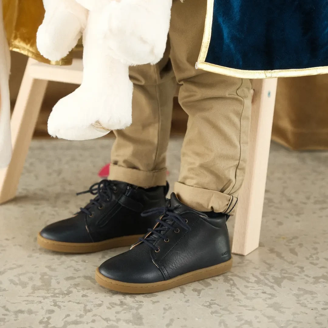 Chaussures premiers pas Aristide bleu marine