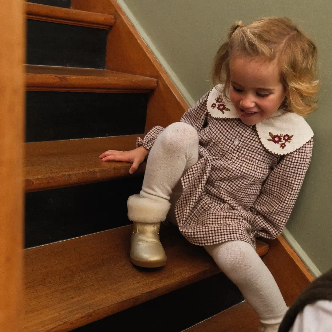 Chaussures premiers pas Capucine Doré