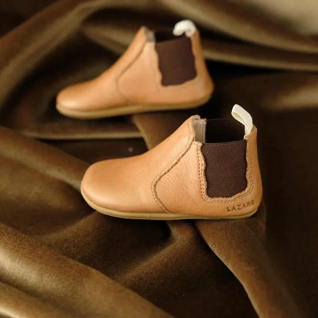 Chaussons premiers pas Oscar marron