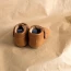 Chaussons bébé Achille marron