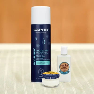 Kit entretien cuir lisse Saphir