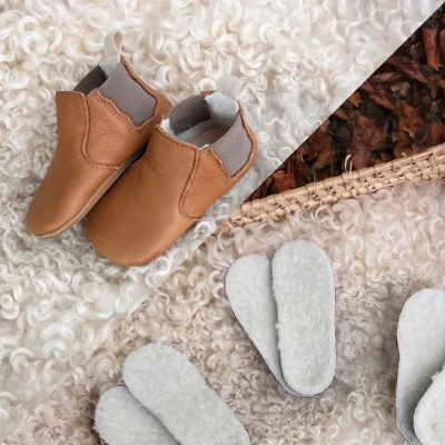 Kit grand froid chaussons - Oscar marron