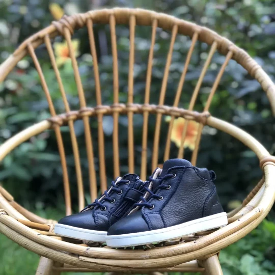 Chaussures sales bleu marine