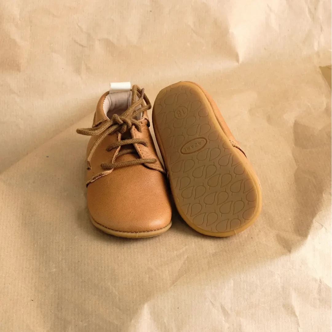 Chaussons bébé Colombe marron