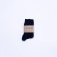 Chaussettes bébé côtelées bleu marine