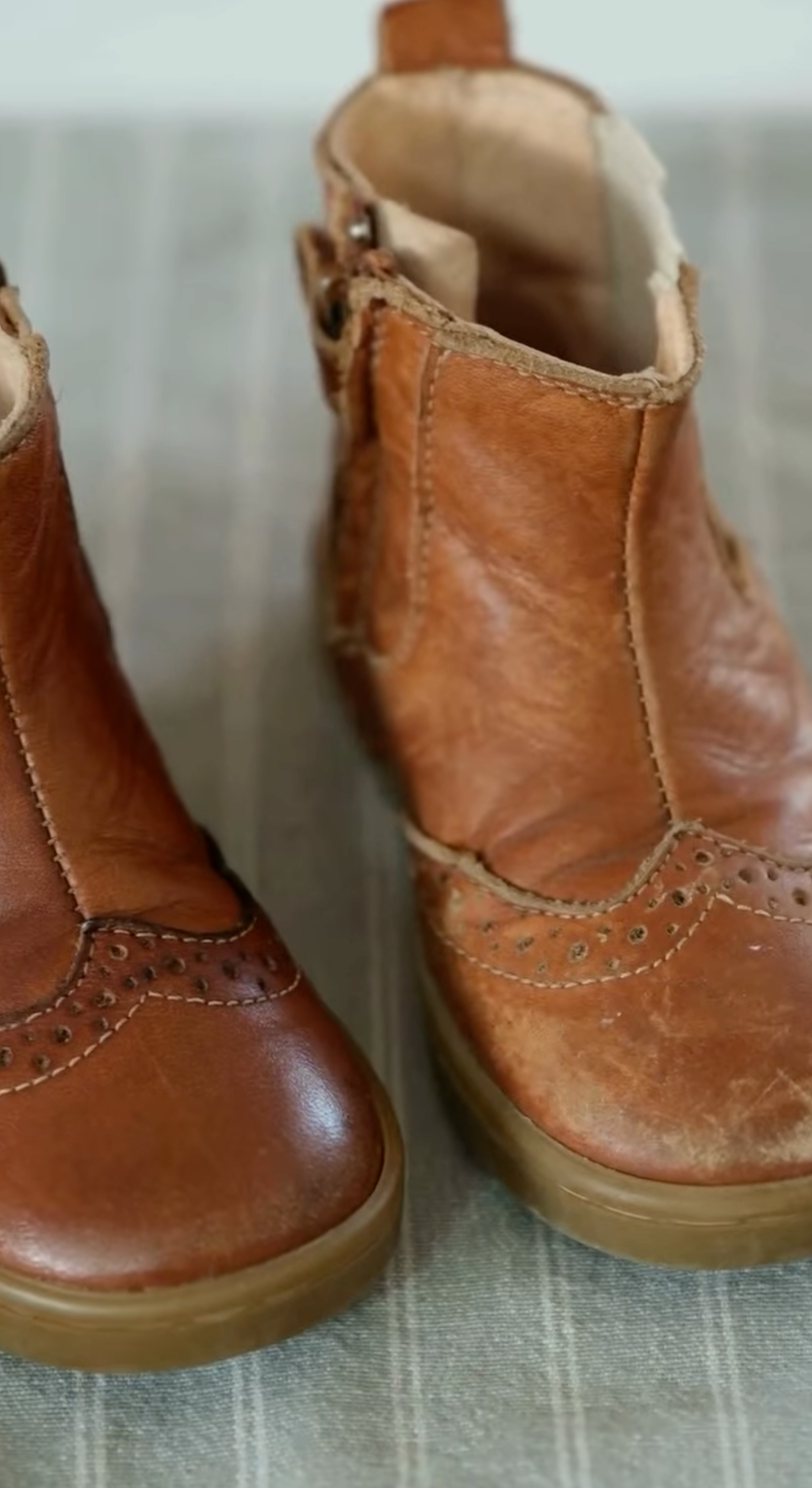 chaussons premiers pas en cuir bébé imperméabilisés