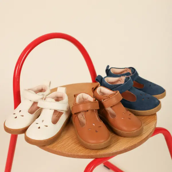 Babies Pia blanc cassé chaussures bébé baptême cuir souple