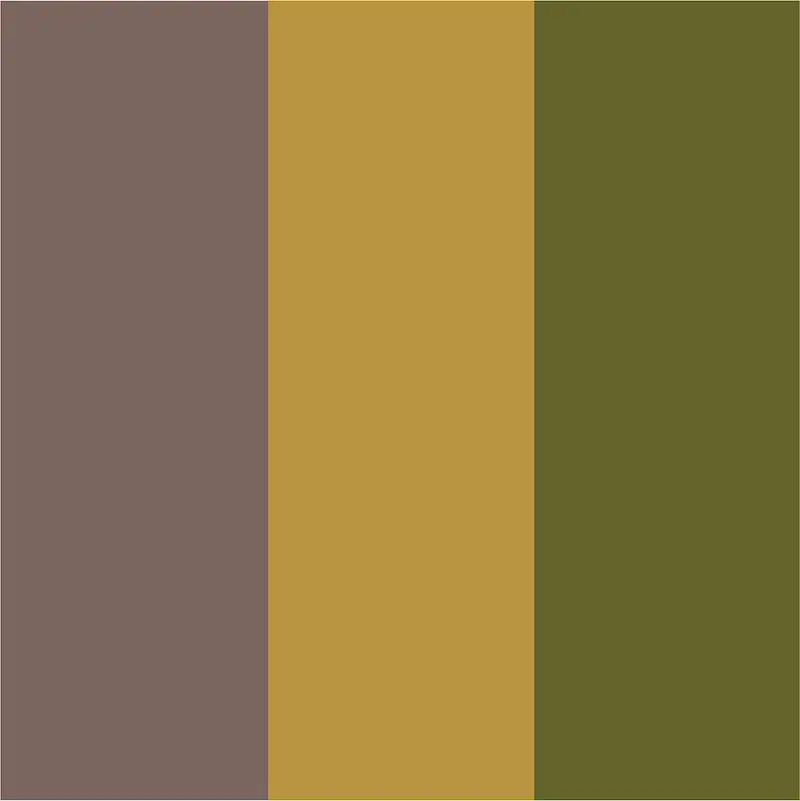 Taupe-Moutarde-Vert Algue