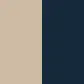 Beige - bleu marine