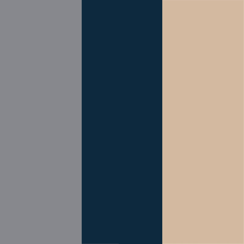 Beige - bleu marine - gris