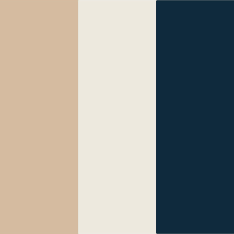 Beige - bleu marine - blanc