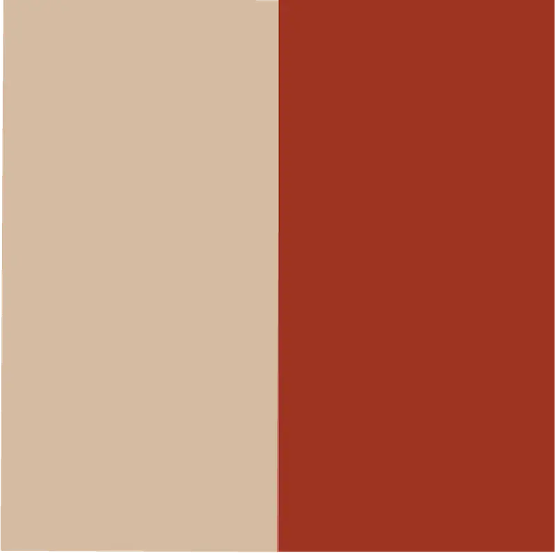Crème-terracotta