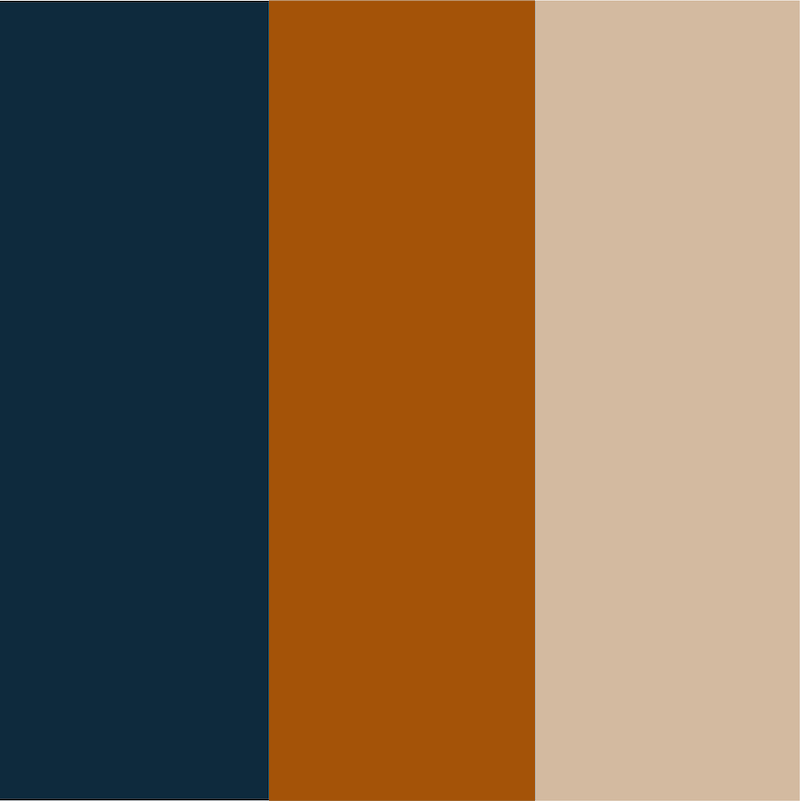 Beige - caramel - bleu marine