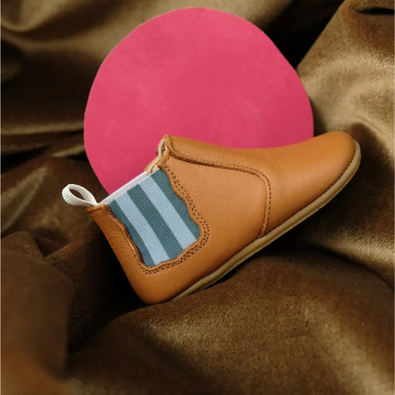 Chaussons cuir souple