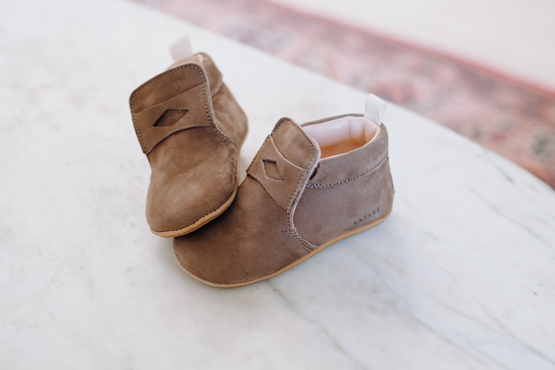 Chaussures premiers pas Aristide caramel - Lazare Kids Shoes