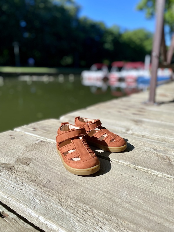 sandalette bébé souple june terracotta