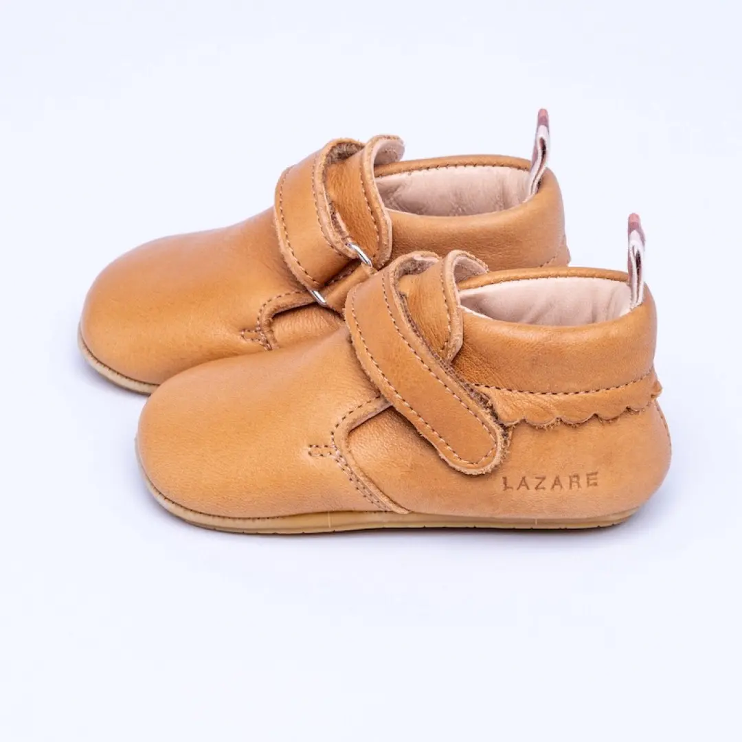 Chaussons bébé César marron - Lazare Kids Shoes