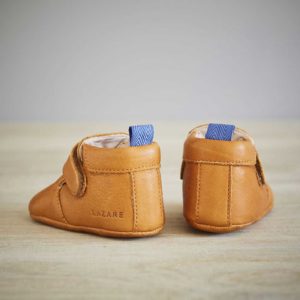 Lazare chaussons bébé modèle Achille camel