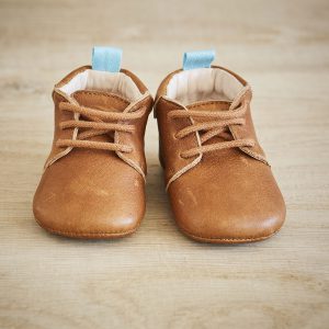 Lazare chaussons bébé Colombe marron