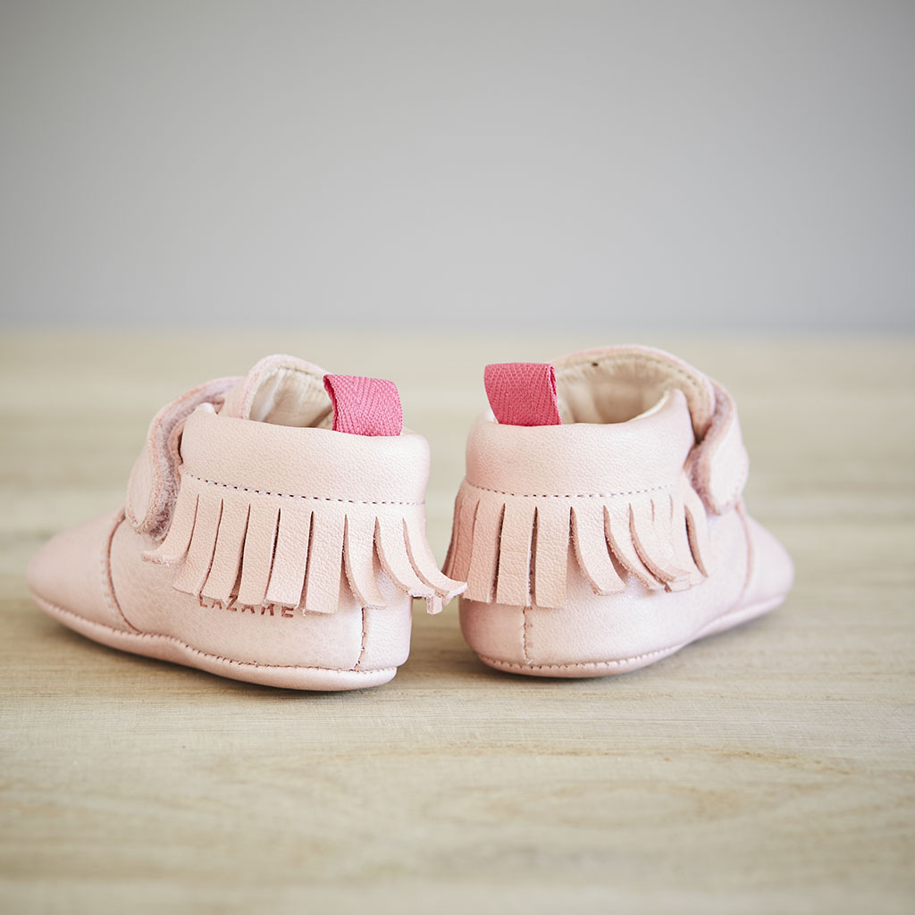 Chaussons Bebe Eliot Rose Lazare Kids Shoes