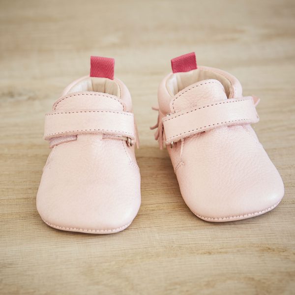 Chaussons Bebe Eliot Rose Lazare Kids Shoes