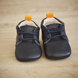 Lazare chaussons bébé Colombe bleu