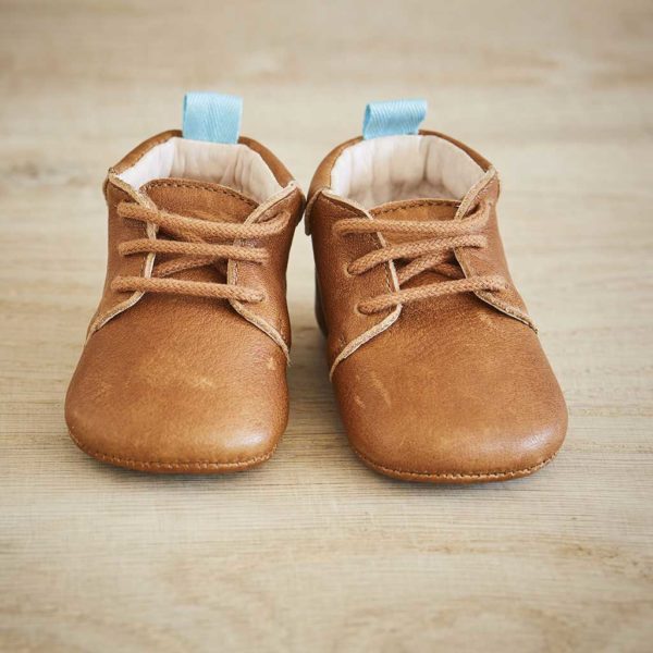 chausson cuir bébé personnalisé