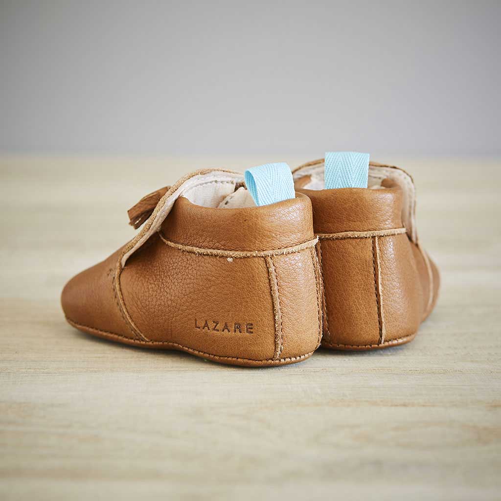 chausson cuir bébé bio