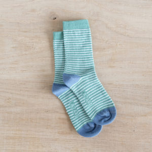 chaussettes coton biologique lazare kids verte