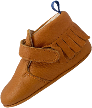 chaussons bébé en cuir souple Eliot camel