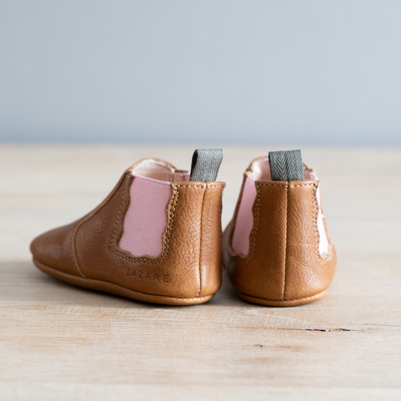 Chaussons Bebe Oscar Marron Rose Lazare Kids Shoes Chaussons Bebe Oscar Marron Rose Lazare Kids Shoes